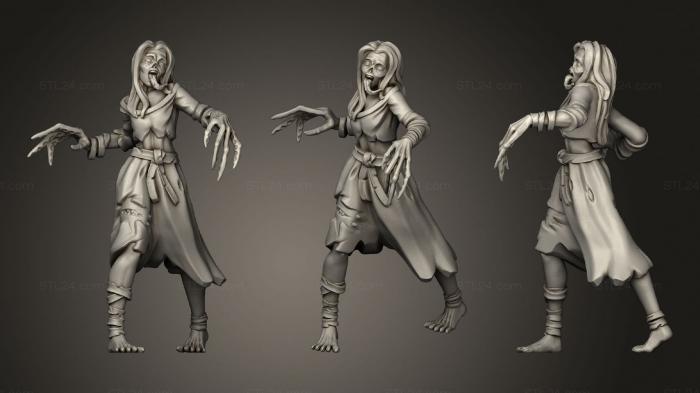 Figurines heroes, monsters and demons (Ghoul 03, STKM_2498) 3D models for cnc